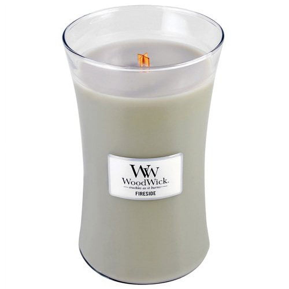 WoodWick Candle Fireside Large Jar Gray